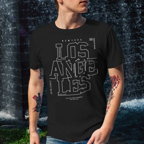 Los Angeles Urban Typography T-shirt - Image 3