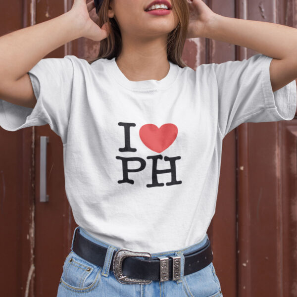 I Love Philippines Typography T-shirt - Image 5